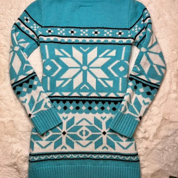Justice Blue Snowflake Sequin Sweater - Picture 3 of 3